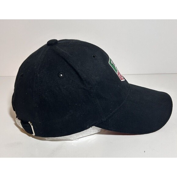 TAG HEUER Logo Adjustable Strapback hat Black 100 Cotton cap - Picture 2 of 8